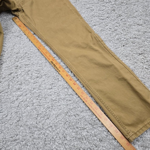 Levis 514 Pants Mens 32x32 Brown Regular Straight Mid Rise Twill Skater Preppy - Picture 10 of 14